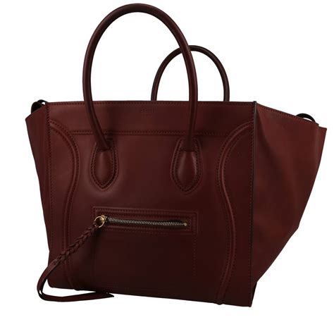 Shop Burgundy Celine Online 